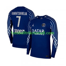 Fußballtrikots Paris Saint-Germain Khvicha Kvaratskhelia 7 2024-2025 Langarm Fourth trikot kaufen
